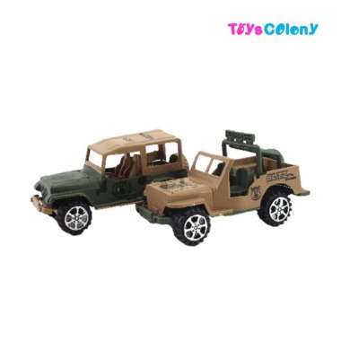 MAINAN ANAK MOBIL MOBILAN TENTARA JEEP ISI 2PCS MOBIL ARMY PLASTIK