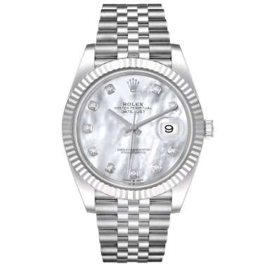 Rolex New Datejust II 41m, Diamond Index MOP Dial Stainless Steel Jubilee - New in Box