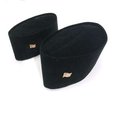 Peci Songkok Hitam β Kopiah + Pin Lambang Bendera Malaysia Mulyocreative