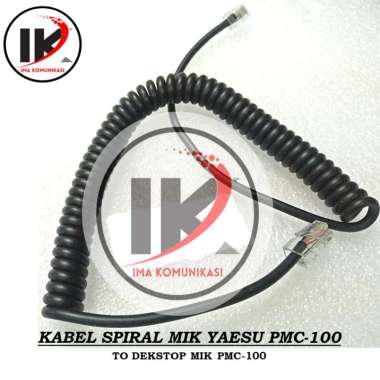 Kabel Spiral Mic Rig Yaesu To Dekstop Mic PMC-100