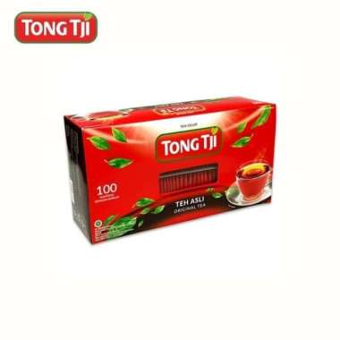Promo Harga TONG TJI Teh Celup Original Tea Dengan Amplop  per 100 pcs 2 gr - Blibli