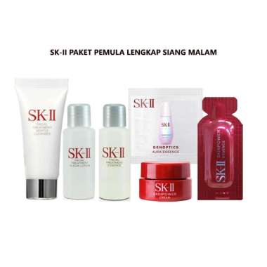 SK-II Paket Pemula Komplit Siang Malam Tanpa Eye Cream