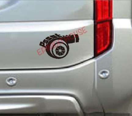 Stiker Psst Piston NOS Turbo Mobil Kaca Motor Laptop Helm Sepeda Cut Hitam