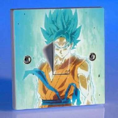 Stiker Sticker Tombol Lampu Saklar Lampu (Dragon Ball Goku)