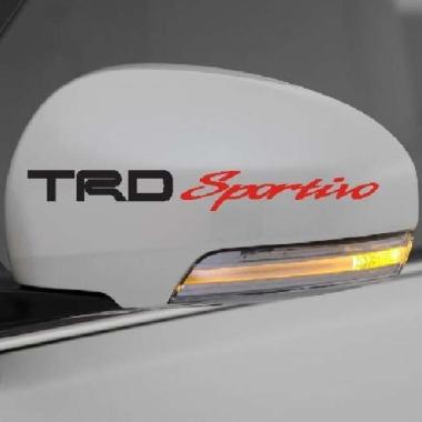 Stiker Spion Mobil TRD Sportivo Toyota Decal Car Sticker Mirror Cover