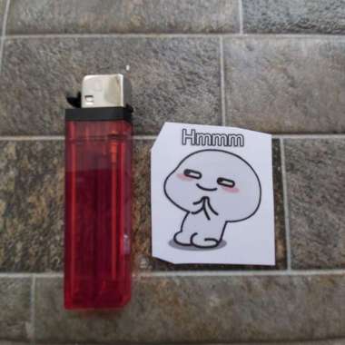 Stiker Vinyl Karakter Pentol Lucu Motor HP Sepeda Mobil Laptop Print 2. pentol hmm