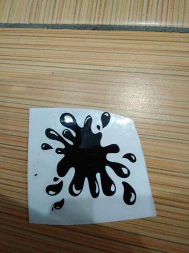 stiker custom motif bercak sticker mobil motor Putih