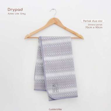 CUDDLE ME DRY PAD DRYPAD BABY / PERLAK WATERPROOF / ALAS OMPOL BAYI CUDDLEME Aztec Lite Grey