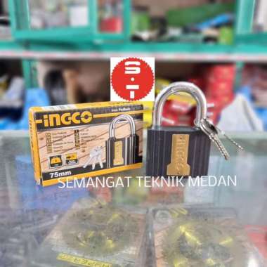DIPL0701 75mm GEMBOK RUMAH PAGAR HITAM 75mm 75 mm INGCO DIPL 0701