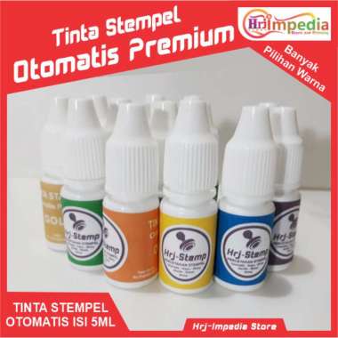 Tinta Stempel Otomatis Premium Isi 5ml | Tinta Stempel Berkualitas Warna Merah