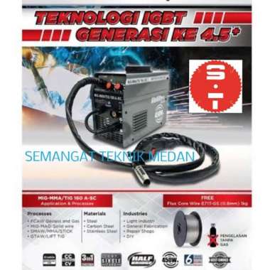 MESIN TRAFO LAS 3 FUNGSI ARGON MIG MMA TIG 160 A-SC STAINLESS MULTIPRO