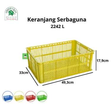 Container Keranjang Industri 2242 L Green Leaf Kuning