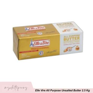 Elle & Vire All Purpose Unsalted Butter 2.5 Kg styrofoamicegel