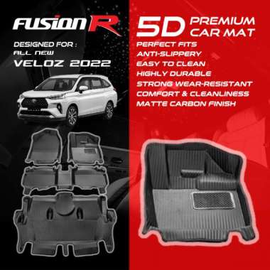 Fusion R Karpet Mobil 5D Veloz 2022 / Premium Car Carpet Carbon New Model