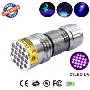 Lampu Senter Led Ultraviolet 400Nm 21 Led Uv-21