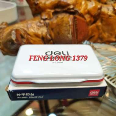 Stamp Pad Tinta Stempel Merah | Bak Bantal Stempel Deli 9891