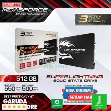 Hard Disk SSD Internal SATA Midas 512 Gb Laptop Komputer