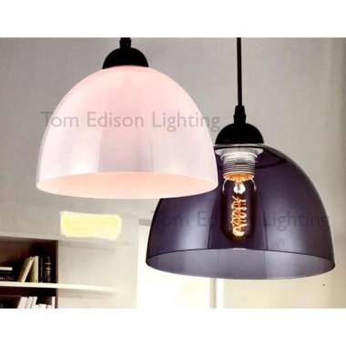 803. Kap Lampu Gantung Retro Full Color Pendant Minimalis Cafe Industr Ungu