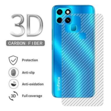 Skin Carbon Infinix Smart 6 Sticker Carbon Belakang Handphone