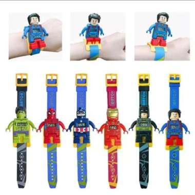 Jam Tangan Anak Cewek Cowok Karakter Dragonball Superhero Avenger LOL Mickey Frozen LOL PUTIH