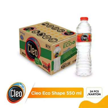 Cleo 550 Ml (24 Botol) - Air Mineral Cleo 600 ml 1 Dus isi 24 Botol