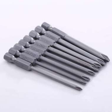 Mata Obeng Plus Set Magnetic 75mm Hex Shank Screwdriver Bits 8pcs