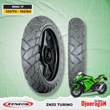 Sepasang Ban Motor VIXION MOGE ZENEOS TURINO 120/70 - 150/60 Ring 17
