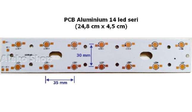 14W LED PCB Aluminium (Strip)