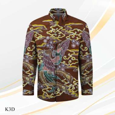 Kain batik tulis katun 3D pola kemeja batik pria tanmalaka_453