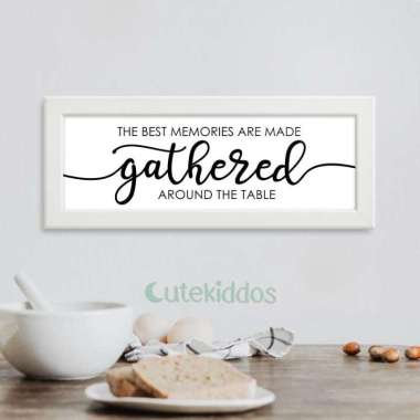 Hiasan Dinding Dapur Wall Decor Dekorasi Ruang Makan Pajangan Dinding Frame Putih