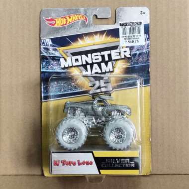 Hotwheels Monster Jam 25th Anniversary El Toro Loco Silver Collection