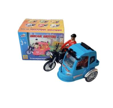 Mainan Anak Baterai Becak Motor Betor Bump and Go