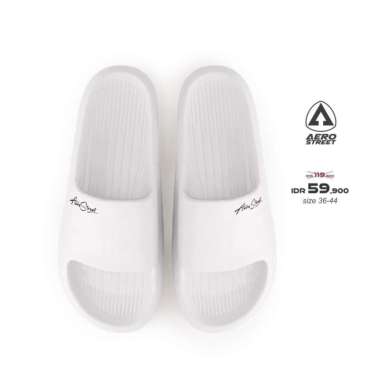 Aerostreet 36-44 Ceilo Putih - Sandal Selop Pria Wanita AABAA 44