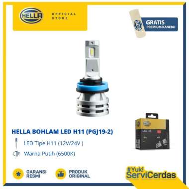 Lampu Mobil LED Hella H11 12V/24V 6500K