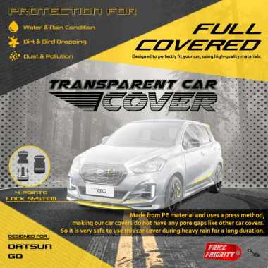 Body Cover Sarung Mobil Plastik DATSUN GO 2 BARIS Tebal Anti Air WATERPROOF