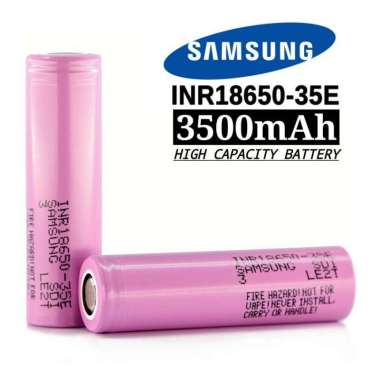 SAMSUNG 35E SDI INR18650-35E 3500mAh 18650 BATERAI BATTERY 13A BUTTON TOP
