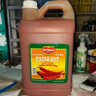 DELMONTE SAUS SAMBAL EKSTRA PEDAS (CHILLI SAUCE EXTRA HOT) GALON 5.5KG