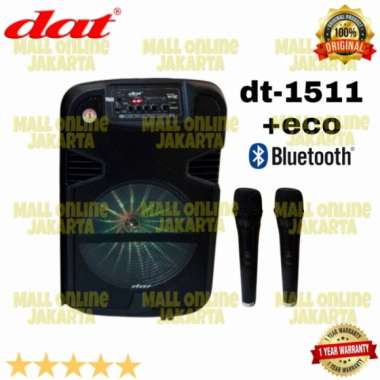 Speaker Portable Dat 15 Inch Dt1511 +Eco Aktif Wireless Dt1511+Eco