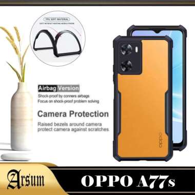 Promo Case Transparan Oppo A77s 2022 Softcase Slim Armor Pleindung Hp OPPO A77s Hitam