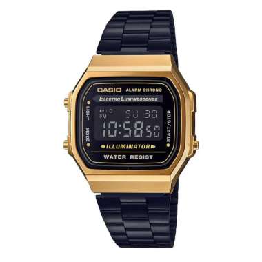 Casio A168 Series Vintage - Jam Tangan Original A168WEGB-1BDF