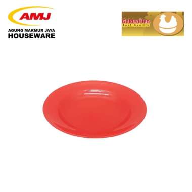 PIRING PLASTIK / PIRING MAKAN 9 INCH 09 GOLDEN HEN