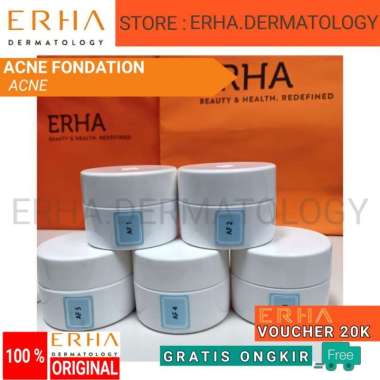 Erha Foundation | Af 1 / Af 2 / Af 3 / Af 4 / Af 5 Cream Acne Pagi