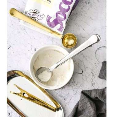 Sendok takar kopi / Sendok scoop with clip / / sendok teh / tea spoon Silver