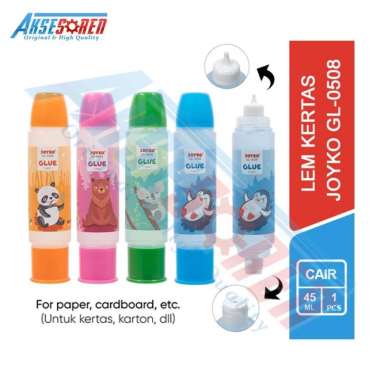 Lem Kertas Cair Joyko [GL-0508/45 ml] Lem Bening / Lem Glue Stik / Lem Stik / Lem Cair Bening / Lem 