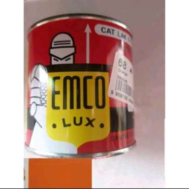 cat minyak kayu besi emco lux warna orange 200 ml
