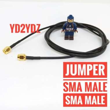 kabel jumper sma male to sma male double sma-m analyzer nanovna antena antenna pigtail