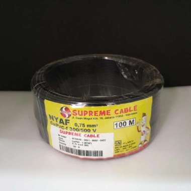 Kabel NYAF 0,75mm Supreme Roll (100m) Serabut Kuning