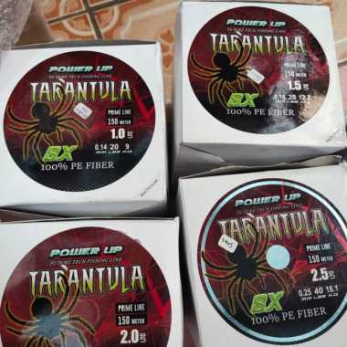 senar pancing pe braid tarantula 150 meter pe fiber ukuran 6.0