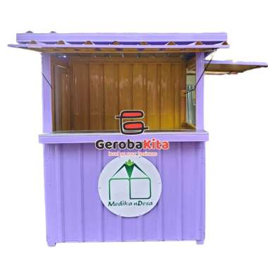 Booth Container lengkap dengan lantai