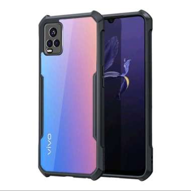 Promo Case Transparan Vivo V20 / V20 2021 Softcase Clear Back Cover Vivo V20 Hitam